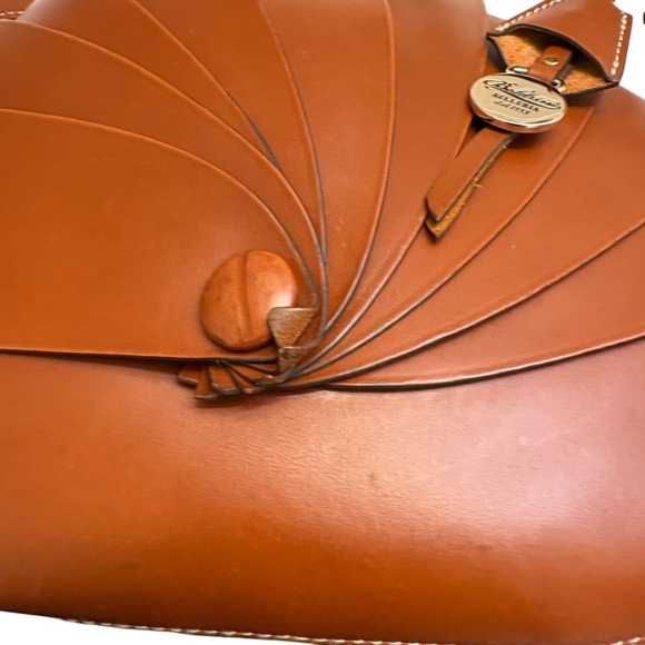 Boldrini Selleria opera shell bag brown leather beautiful - Picture 12 of 14